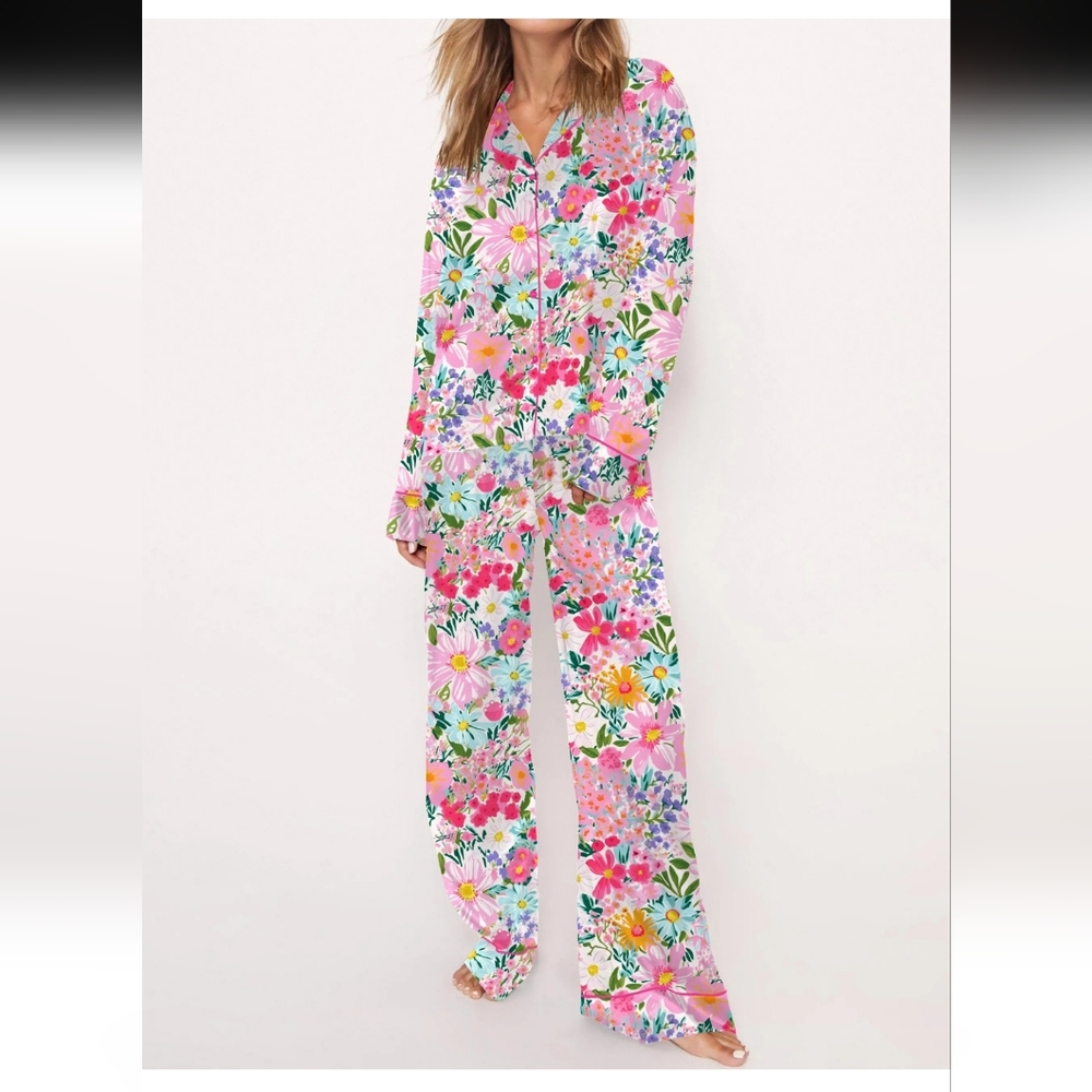 Sheshow NWOT Satin Feel Womens Pajamas Size Small
